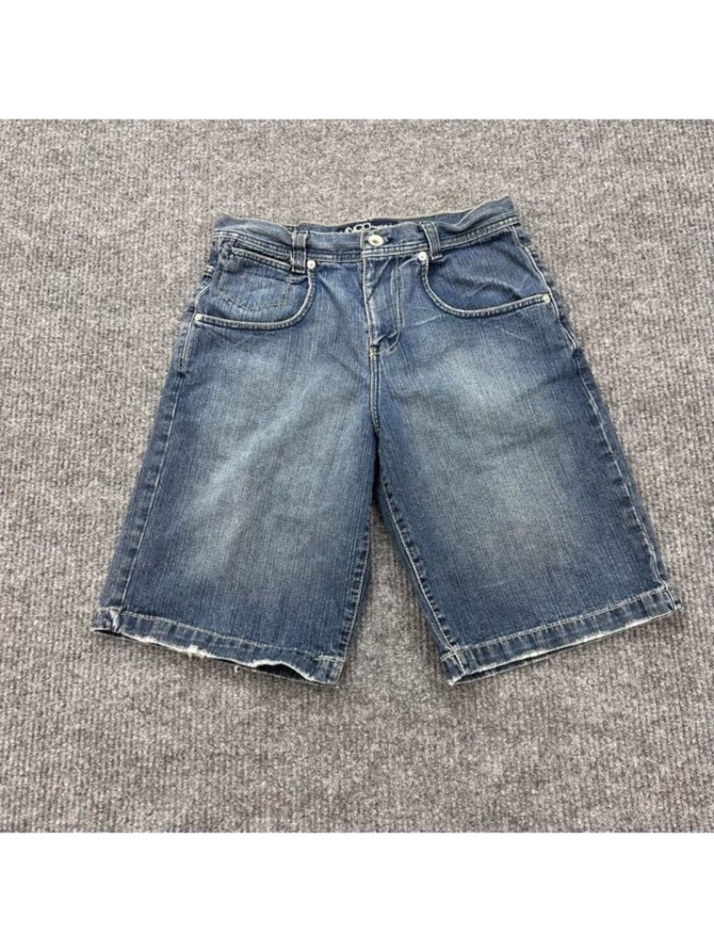 VTG JNCO Mason Baggy Denim Skate Short 5 Pocket Jorts Zip Fly Back Flap Mens 32